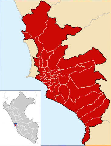 A map of the various districts in Lima, Peru, where the municipal workers involved in the case worked. © 2006 AgainErick, CC license.