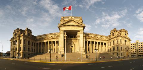 Palacio de Justicia in Lima, Peru, where the petitioners in this case had their case heard before the Supreme Court of Peru, before it was heard before the Inter-American Court. © 2009 Chimi Fotos, CC license.