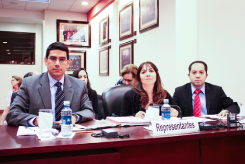 The representatives of the Barrios family. Inter-American Court of Human Rights © 2015