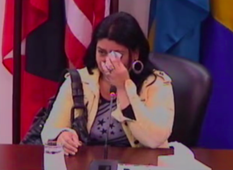 Ms. Moreno Cova testifies further before the Court. Inter-American Court of Human Rights © 2015