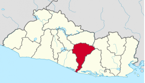 San Vincente Department, El Salvador, where Herminia Contreras and her siblings were kidnapped. TUBS, CC-BY 3.0